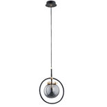 Lustra Pendul Alfa Akira Neagra 1xE27