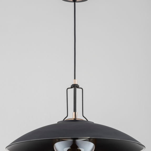 Lustra Pendul Alfa Aurus Neagra 1xE14