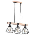 Lustra Pendul Alfa Fibia Lemn 3xE27