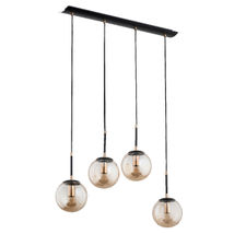 Lustra Pendul Alfa Sebia Neagra 4xE14