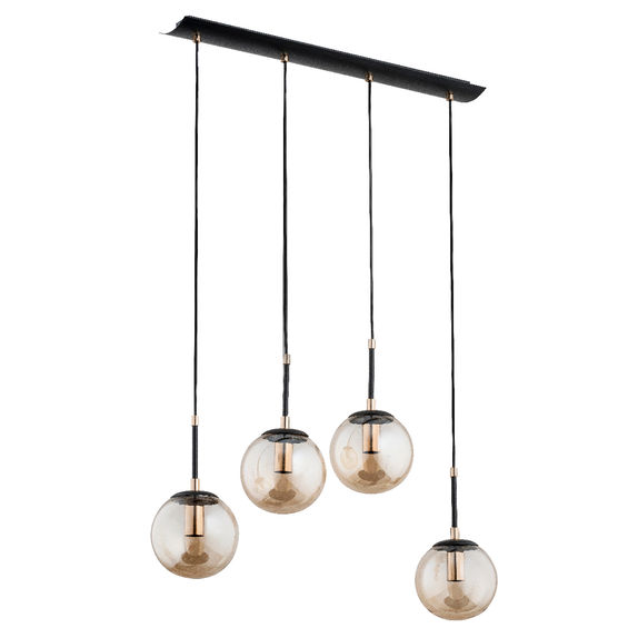 Lustra Pendul Alfa Sebia Neagra 4xE14