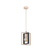 Lustra Pendul Alfa Lusi Lemn 1xE27
