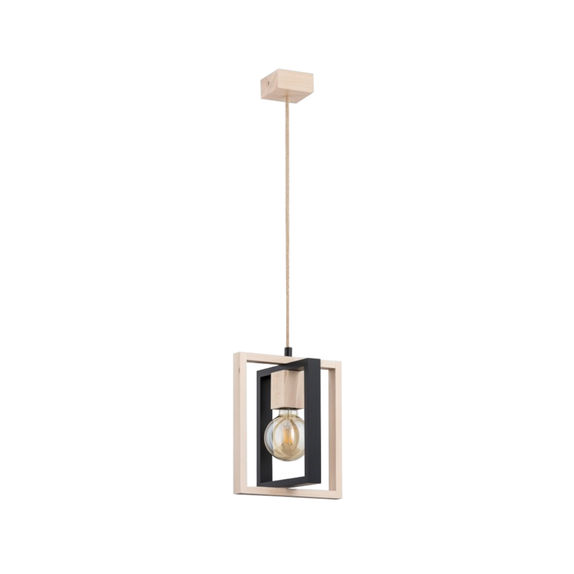 Lustra Pendul Alfa Lusi Lemn 1xE27