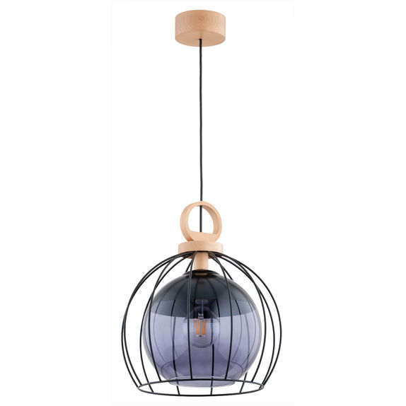 Lustra Pendul Alfa Avatar Lemn 1xE27