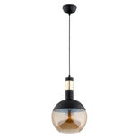 Lustra Pendul Alfa Bolso 250 Neagra & Aurie 1xE27