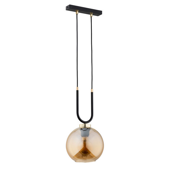 Lustra Pendul Alfa Gemma Mix 200 Neagra & Aurie 1xE27