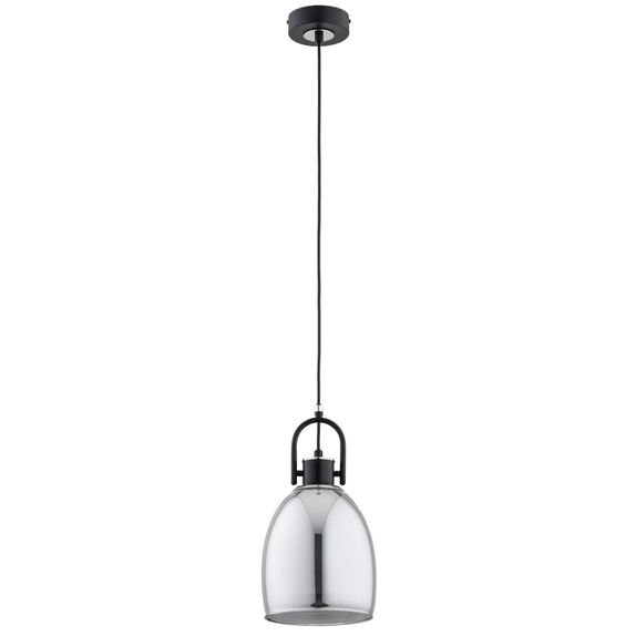 Lustra Pendul Alfa Soda Neagra & Chrome 1xE27