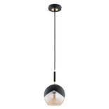 Lustra Pendul Alfa Prada Neagra & Aurie 1xE27