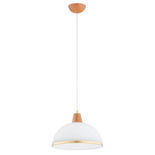Lustra Pendul Alfa Rey Lemn 1xE27