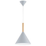 Lustra Pendul Alfa Fuks Gray & Lemn 1xE27