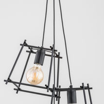 Lustra Pendul Alfa Neti Moro Neagra 3xE27