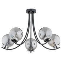 Lustra Alfa Dora Neagra 5xE14