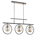 Lustra Pendul Alfa Vasido Neagra 3xE14