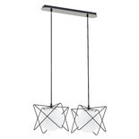 Lustra Pendul Alfa Sagito Track Neagra & Alba 2xE14