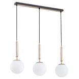 Lustra Pendul Alfa Volda Picolo Neagra & Aurie 3xE14