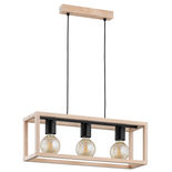 Lustra Pendul Alfa Pako Lemn 3xE27