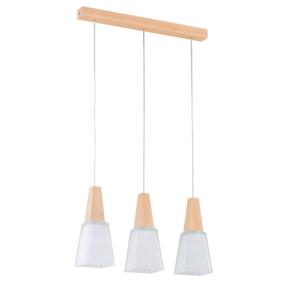 Lustra Pendul Alfa Morina Lemn 3xE27