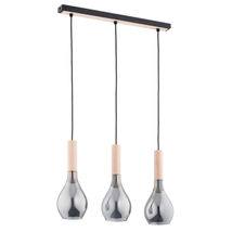 Lustra Pendul Alfa Katrin Lemn 3xE14