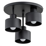 Lustra Alfa Erani Neagra 3xE27