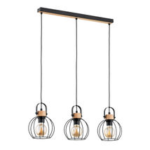 Lustra Pendul Alfa Kaliks Neagra 3xE27