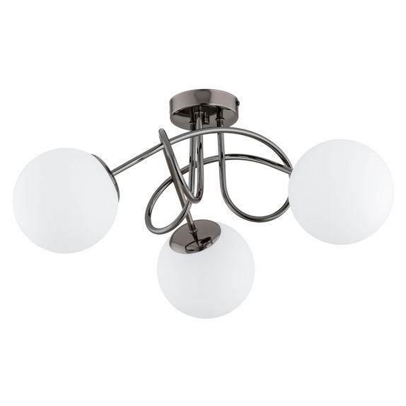 Lustra Alfa Banko Neagra Chrome 3xE14