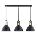 Lustra Pendul Alfa Mirave Neagra & Aurie 3xE27