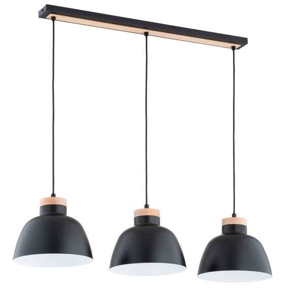 Lustra Pendul Alfa Lorien Neagra 3xE27