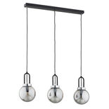 Lustra Pendul Alfa Atori Neagra & Chrome 3xE14