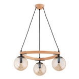 Lustra Pendul Alfa Adina Lemn 3xE14