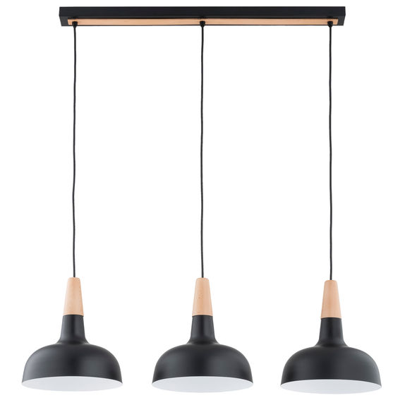 Lustra Pendul Alfa Rodos Neagra & Aurie 3xE27
