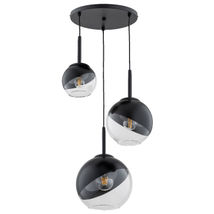 Lustra Pendul Alfa Invero Neagra 3xE27