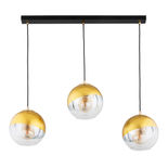 Lustra Pendul Alfa Verona Neagra & Aurie 3xE27