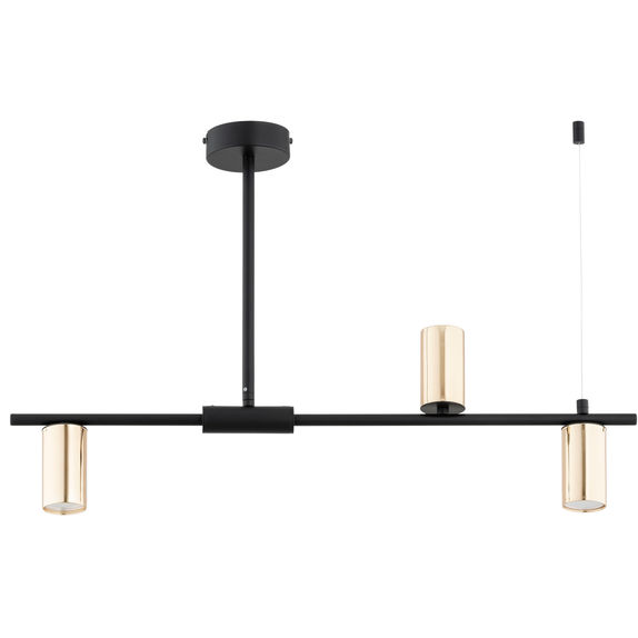 Lustra Alfa Uranos Neagra 5xGU10