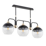 Lustra Alfa Almary Neagra 3xE27