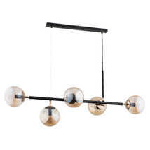 Lustra Pendul Alfa Dansa Neagra 5xE14