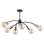 Lustra Alfa Ralph Neagra 6xE27