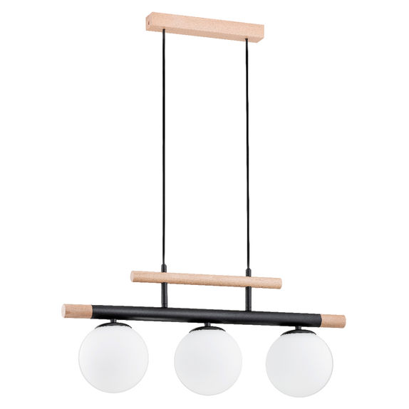 Lustra Pendul Alfa Trendy Lemn 3xE14