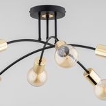 Lustra Alfa Tilan Neagra 6xE27