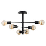 Lustra Alfa Brisk Neagra 6xE27