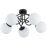 Lustra Alfa Banko Neagra & Alba 5xE14