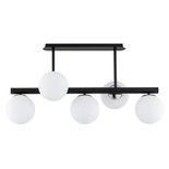 Lustra Alfa Tukane Neagra & Chrome 5xE14