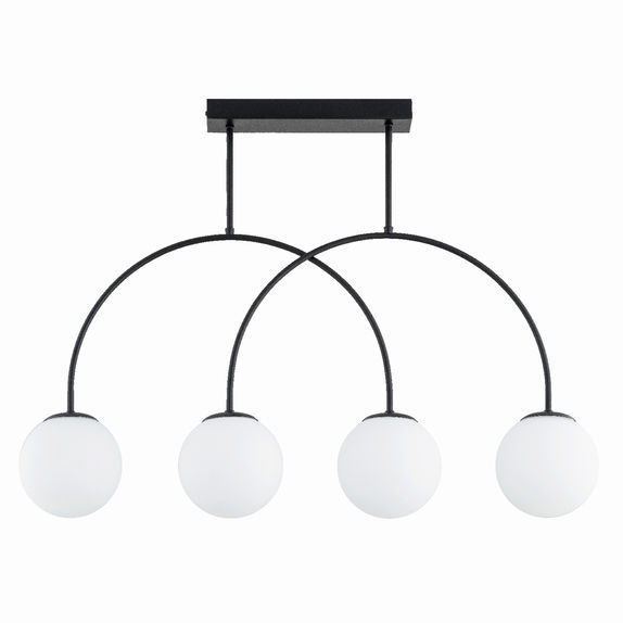 Lustra Alfa Dilar Neagra & Alba 4xE14