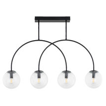 Lustra Alfa Dilar Neagra 4xE14