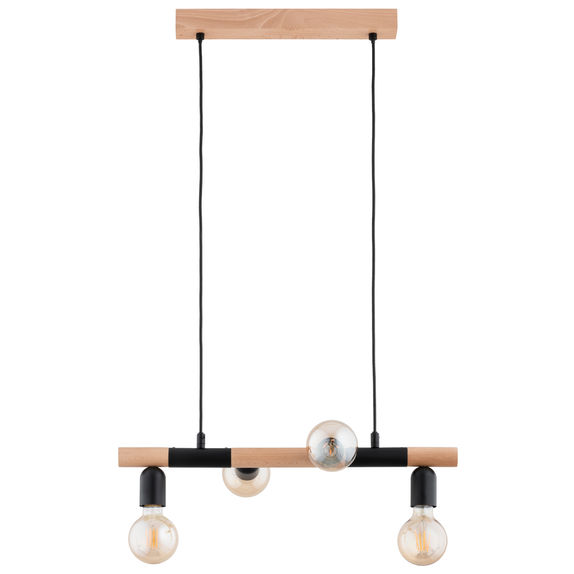 Lustra Pendul Alfa Lido Lemn 4xE27