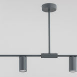 Lustra Alfa Uranos Neagra 4xGU10