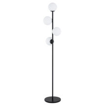 Lampa De Podea Alfa Malaga Neagra & Alba 4xE14