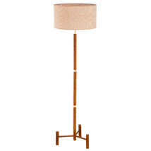 Lampa De Podea Alfa Supra Lemn 1xE27
