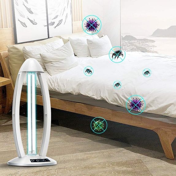 Lampa UV sterilizanta, antibacteriana, germicida cu telecomanda, 38W