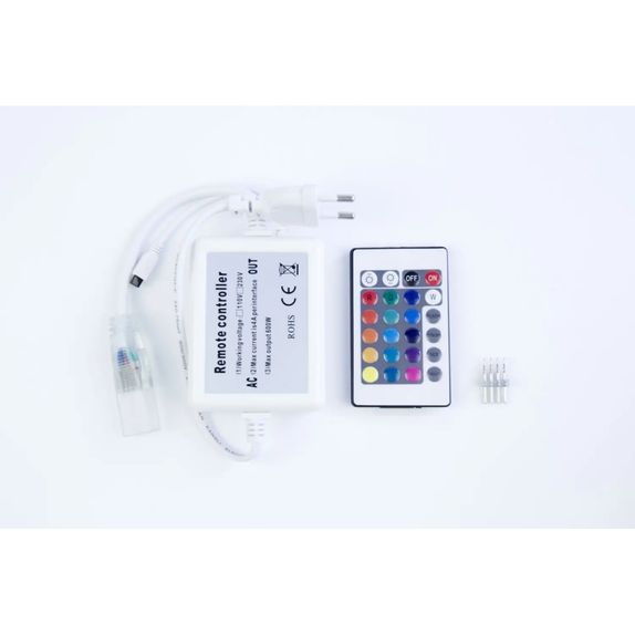 Controler IR pentru neon flex rgb 8x16mm 12mm