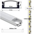 Profil banda LED usor convex, montaj aplicat, aluminiu, lungime 1 m